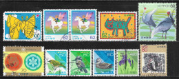 1991-1999 JAPAN Set Of 11 Used Stamps (Michel # 2044,2057A,2124,2149,2161,2200A-2202A,2207,2791) CV €7.60 - Oblitérés