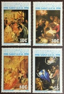 St Lucia 1990 Christmas MNH - St.Lucia (1979-...)