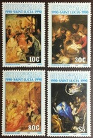 St Lucia 1990 Christmas MNH - St.Lucie (1979-...)