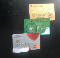 6 Different Old Credit Cards Master Cards All Complete Used Just Covered Name - Krediet Kaarten (vervaldatum Min. 10 Jaar)