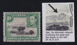 KUT, SG 135a, Used "Mountain Retouch" Variety - Kenya, Ouganda & Tanganyika