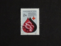 HONGRIE HUNGARY MAGYAR YT 2825 OBLITERE - CONGRES HEMATOLOGIE ET TRANSFUSION SANGUINE MEDECINE CROIX ROUGE - Used Stamps