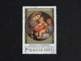 HONGRIE HUNGARY MAGYAR YT 2856 OBLITERE - RAPHAEL RAFFAELLO PEINTRE - Used Stamps