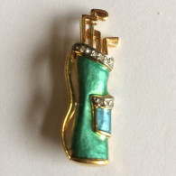 Golf - Brooch With Golfclubs - Brochen