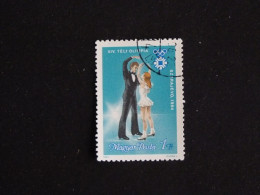 HONGRIE HUNGARY MAGYAR YT 2889 OBLITERE - JEUX OLYMPIQUES SARAJEVO /PATINAGE ARTISTIQUE DANSE SUR GLACE - Used Stamps