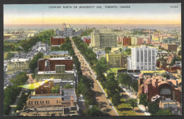 Toronto  Ontario - C.P.A. Looking North On University Avenue - No: 114.923  By Valentine Black - Toronto