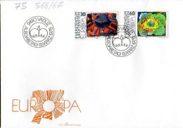 Liechtenstein 0566/67 Fdc Europa, Arts - 1975