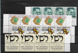 TIMBRE STAMP ZEGEL ISRAËL PETIT LOT 4 X 863-985 1065 1147  XX - Unused Stamps (with Tabs)