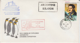 British Antarctic Territory (BAT) Lindblad Explorer Cover Ca Argentine Island Grahamland 30 JA 1977 (FG173 - Briefe U. Dokumente