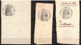 FRANCE Timbres Humides Et Secs    "Royal" " Impérial" " Républicain" - Algemene Zegels