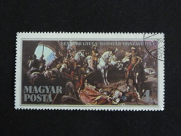 HONGRIE HUNGARY MAGYAR YT 3049 OBLITERE - RECONQUETE DE BUDA / GYALA BENCZUR PEINTRE - Used Stamps