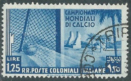 1934 EMISSIONI GENERALI USATO MONDIALI DI CALCIO 1,25 LIRE - RA1-3 - Emissions Générales