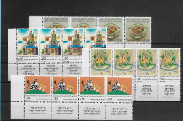 TIMBRE STAMP ZEGEL ISRAËL PETIT LOT 4 X 864 922-24  XX - Ungebraucht (mit Tabs)