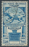 1933 EMISSIONI GENERALI USATO CINQUANTENARIO ERITREO 1,25 LIRE - RA2-3 - Emissions Générales