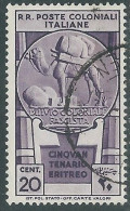 1933 EMISSIONI GENERALI USATO CINQUANTENARIO ERITREO 20 CENT - RA2-9 - Emissions Générales