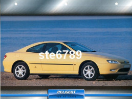 PEUGEOT 406 V6 COUPE Voiture Auto Fiche A4 Illustrée Automobile - Voitures