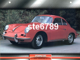 PORSCHE 356 CARRERA 2  Voiture Auto Fiche A4 Illustrée Automobile - Voitures