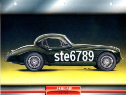 JAGUAR XK 120  Voiture Auto Fiche A4 Illustrée Automobile - Automobili