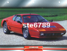 FERRARI 365 GT4 BB Voiture Auto Fiche A4 Illustrée Automobile - Autos