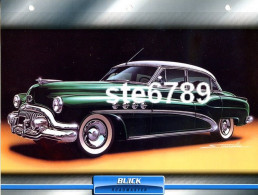 BUICK ROADMASTER  Voiture Auto Fiche A4 Illustrée Automobile - Auto's