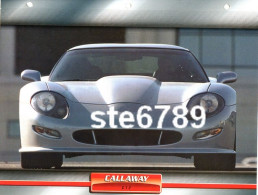 CALLAWAY C12 Voiture Auto Fiche A4 Illustrée Automobile - Automobili