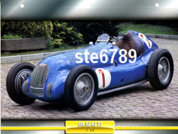 BUGATTI  T 59  Voiture Auto Fiche A4 Illustrée Automobile - Automobili