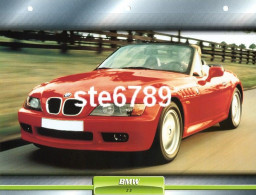 BMW Z3  Voiture Auto Fiche A4 Illustrée Automobile - Coches