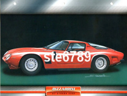 BIZZARRINI  GT STRADA 5300 Voiture Auto Fiche A4 Illustrée Automobile - Autos