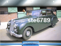 ARMSTRONG SIDDELEY SAPPHIRE 346  Voiture Auto Fiche A4 Illustrée Automobile - Coches