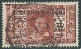 1932 EMISSIONI GENERALI USATO DANTE 30 CENT - RA3-9 - Algemene Uitgaven