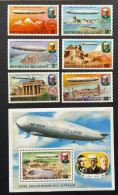 MADAGASCAR 1976 - NEUF**/MNH - Série Complète Mi 783/788 + BLOC 11 - YT 580/583 + PA 167/168 + BF 11 - ZEPPELIN - Madagascar (1960-...)