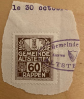 Fiskalmarke Gemeinde Altstetten / Revenue Stamp Switzerland - Fiscale Zegels
