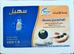 Yemen Mobile 1000 Y.R  Prepaid İnternational Calling  Sample  Phone Card Unused - Colecciones