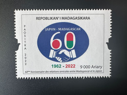 Madagascar Madagaskar 2022 Mi. 2755 60ème Anniversaire Relations Amicales Japon Japan 1962 - Madagaskar (1960-...)