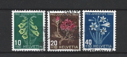 Switzerland 1948 Flowers Y.T. 468/470 (0) - Oblitérés