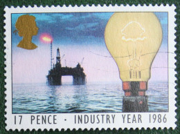 Industry Year Oil And Gas(Mi 1056) 1986 Used Gebruikt Oblitere ENGLAND GRANDE-BRETAGNE GB GREAT BRITAIN - Used Stamps