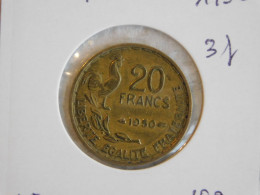 France 20 Francs 1950 3f 3 Faucilles G. GUIRAUD (1036) - 20 Francs