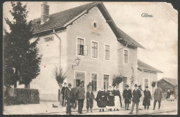 Croatia-----Glina(Railway Station)-----old Postcard - Croatie