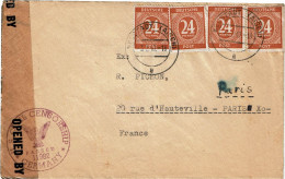 CTN89/DV- LETTRE NEUSTADT/ PARIS 3/2/1947 CENSURE - Cartas & Documentos