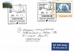 Canada 2024 Chester Sailing Racing Regatta Handstamp Cover - Voile