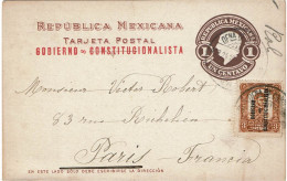 CTN89/DV- EP CP JALAPA / PARIS AVRIL 1915 - Mexique