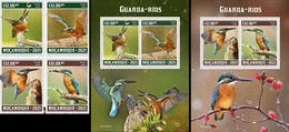 Mozambico 2021, Animals, Kingfisher, 4val In BF +2BF - Mozambique