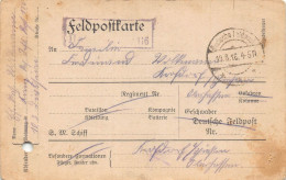 Feldpostkarte Gelaufen 1916 - Feldpost (Portofreiheit)