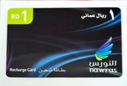 Nawras 1 Rial Prepaid İnternational Calling  Sample  Phone Card Unused - Lots - Collections