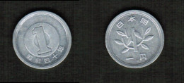 JAPAN    1 YEN 1965 (SHOWA 40) (Y # 74) #7754 - Japón