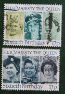 60th Birthday Queen Elizabeth II (Mi 1064-1065) 1986 Used Gebruikt Oblitere ENGLAND GRANDE-BRETAGNE GB GREAT BRITAIN - Used Stamps