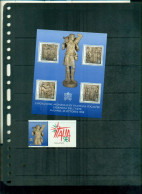 VATICAN  ITALIA 98 JOURNEE DE L'ART 1 VAL + BF NEUFS A PARTIR DE 1,25 EUROS - Unused Stamps