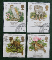 EUROPA CEPT Bird Owl Cat Marten Frog (Mi 1068-1071) 1986 Used Gebruikt Oblitere ENGLAND GRANDE-BRETAGNE GB GREAT BRITAIN - Used Stamps