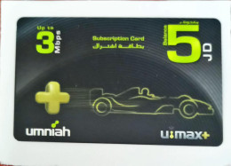 Umniah Vimax+ Up To 3 Mbps Subscription Card Balance 5 Jd Unused - Collections