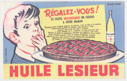 Buvard  21 X 13.4  LESIEUR   Huile D'arachide  Régalez-vous! Enfant Galette - Food